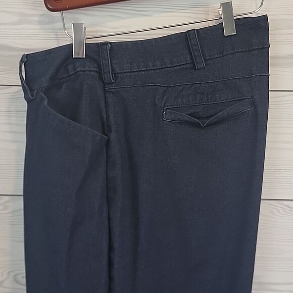 Lee Modern Series Curvy Fit Navy Casual Pants Womens Plus Size 22S - Picture 2 of 14